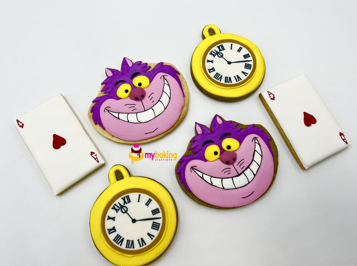 Alice in Wonderland themed cookies